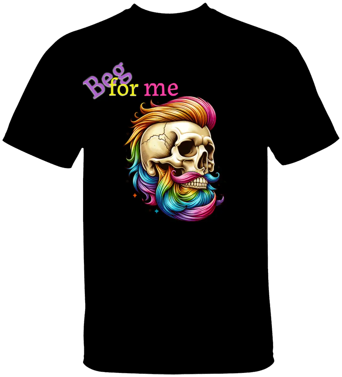 Beg Bearded Skull T-Shirt - Literary Fantasy
