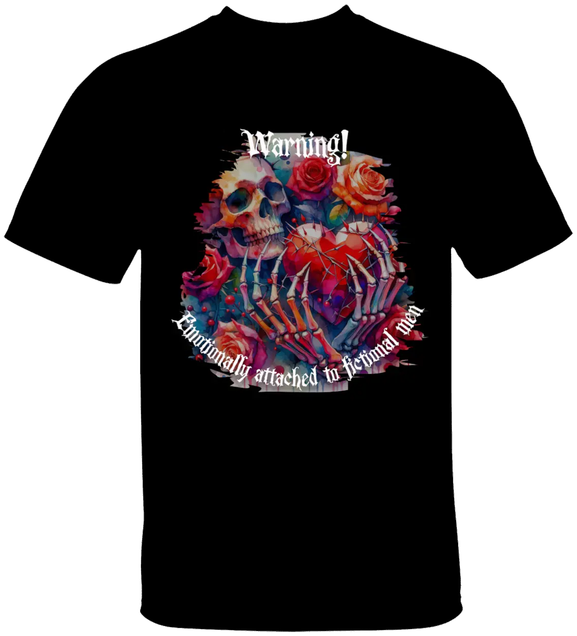 Dark Romance Warning T-Shirt Literary Fantasy