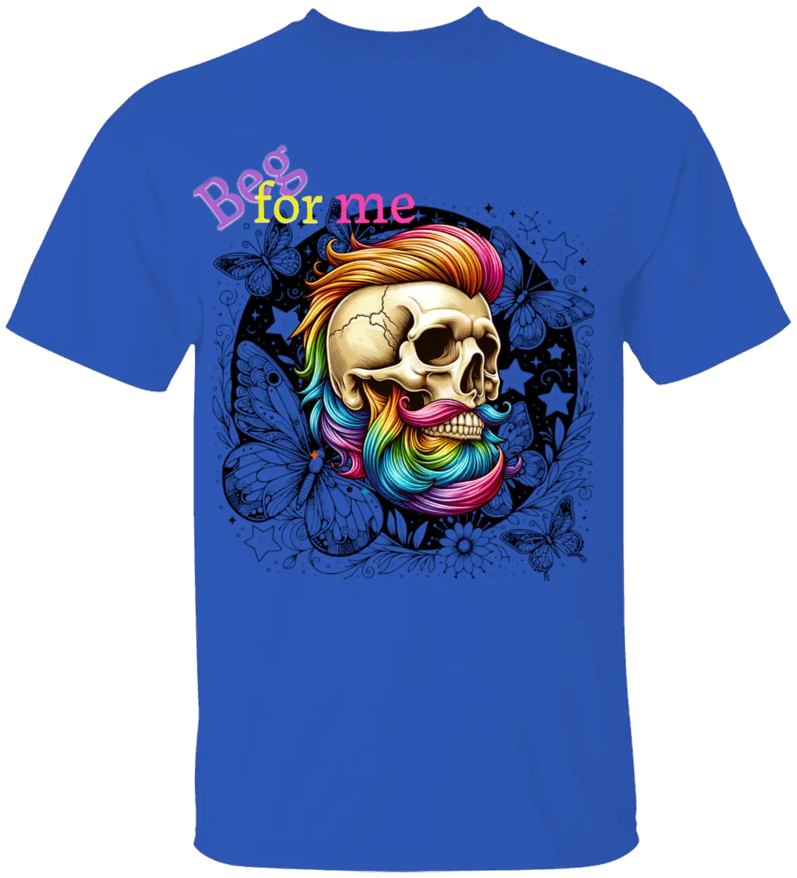 Beg Bearded Skull T-Shirt - Literary Fantasy