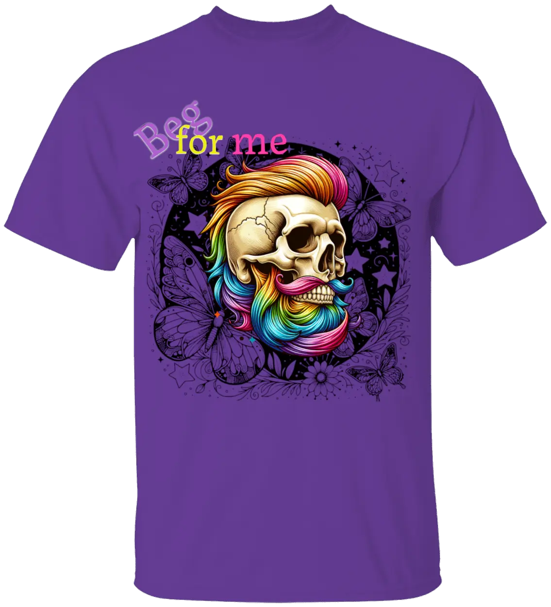 Beg Bearded Skull T-Shirt - Literary Fantasy