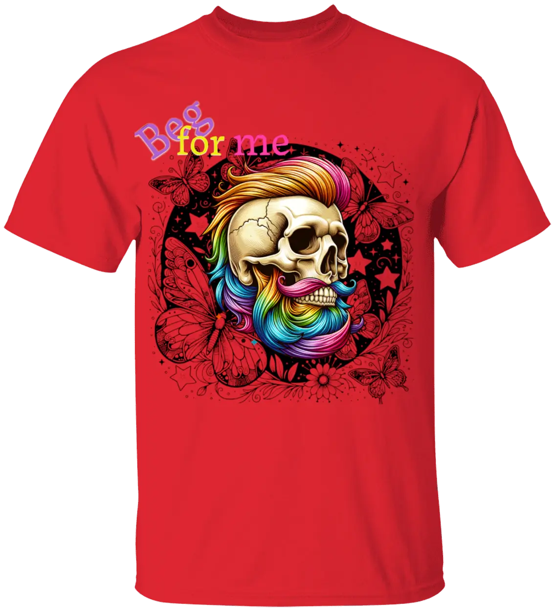 Beg Bearded Skull T-Shirt - Literary Fantasy