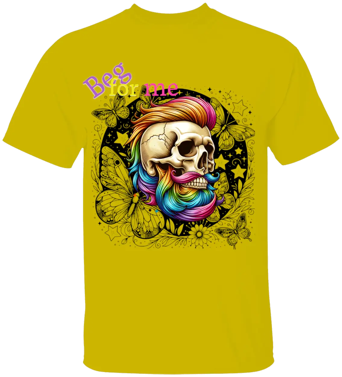 Beg Bearded Skull T-Shirt - Literary Fantasy