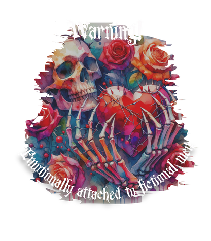 Dark Romance Warning T-Shirt Literary Fantasy