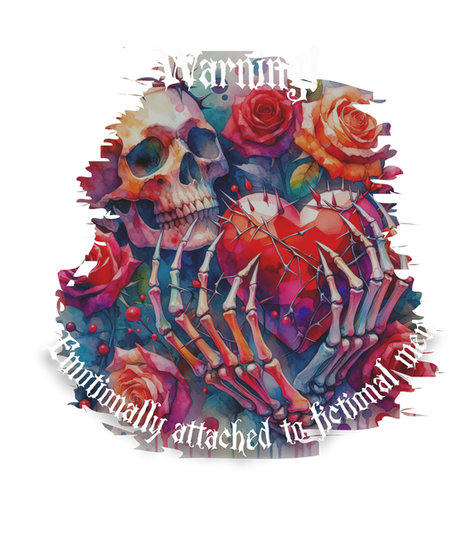 Dark Romance Warning T-Shirt Literary Fantasy