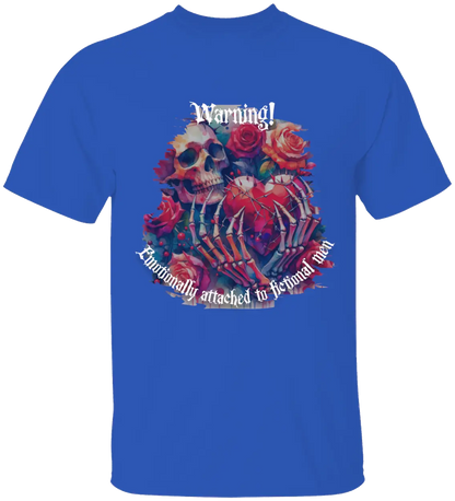 Dark Romance Warning T-Shirt Literary Fantasy