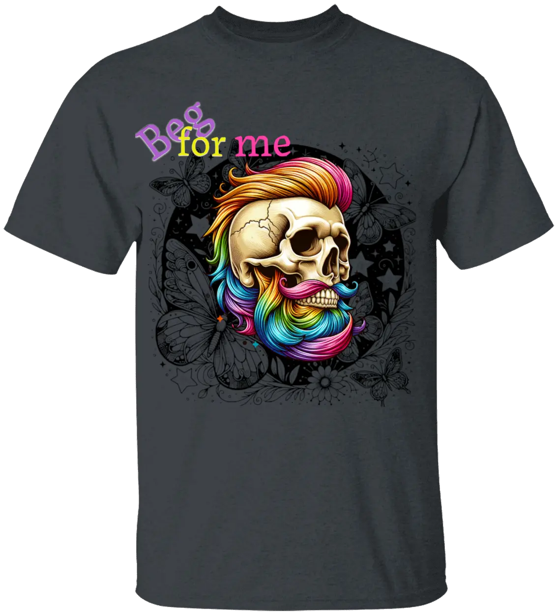 Beg Bearded Skull T-Shirt - Literary Fantasy
