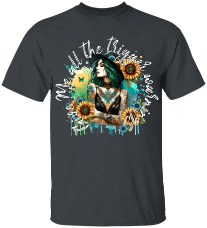 Dark Romance Trigger Warning T-Shirt - Literary Fantasy
