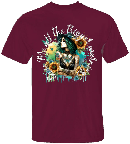 Dark Romance Trigger Warning T-Shirt - Literary Fantasy