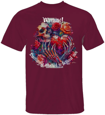 Dark Romance Warning T-Shirt Literary Fantasy