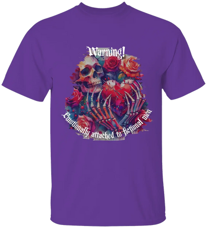 Dark Romance Warning T-Shirt Literary Fantasy