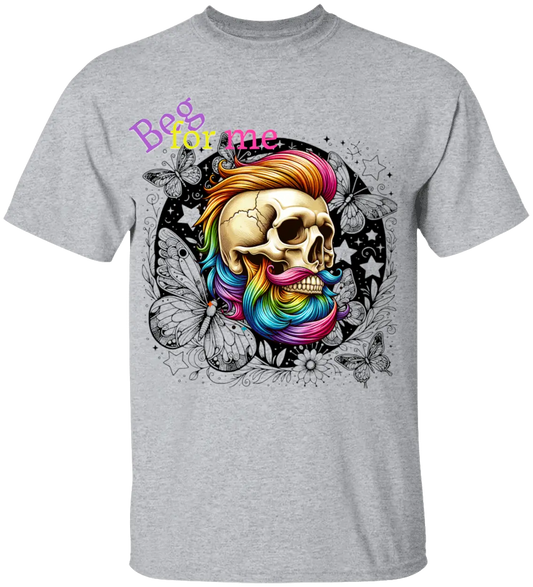 Beg Bearded Skull T-Shirt - Literary Fantasy