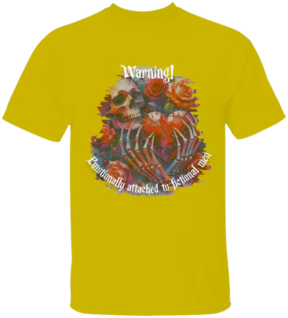Dark Romance Warning T-Shirt Literary Fantasy